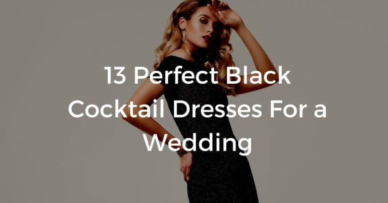 Black Cocktail Dresses For a Wedding