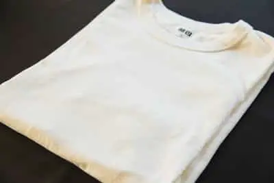 Best Plain White T-Shirts for Men - Folded shirt