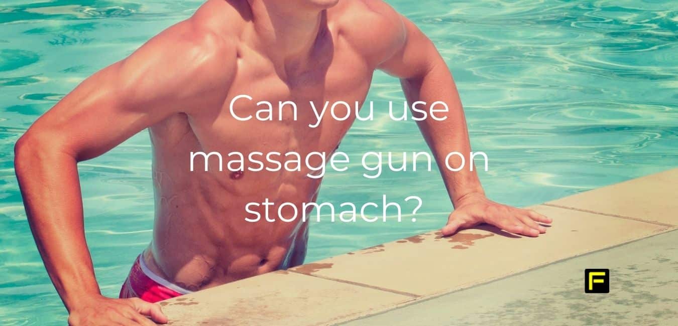Can you use massage gun on stomach