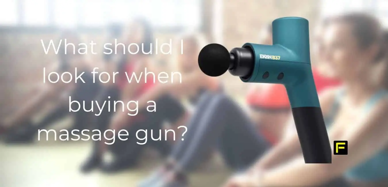 What should I look for when buying a massage gun?