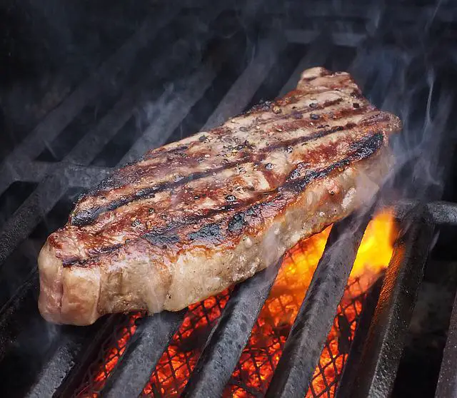heavy duty charcoal grill steak