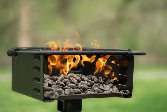 park style charcoal grills