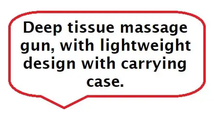 TOLOCO Massage Gun deep tissue massage gun with carrying case