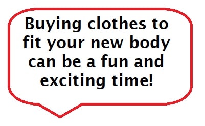 buying clothes after weight loss