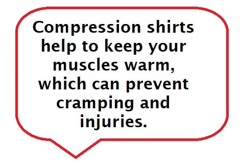 compression shirts keep muscles warm