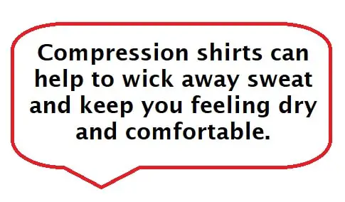 compression shirts keep you dry