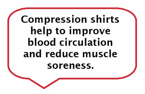 compression shirts help reduce muscle soreness