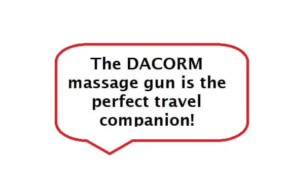 dacorm massager is very portable