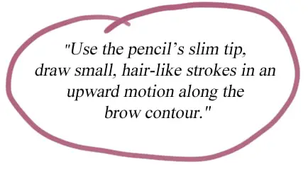 how to use precision tip on eyebrow pencil - instant lift brow pencil from benefit cosmetics