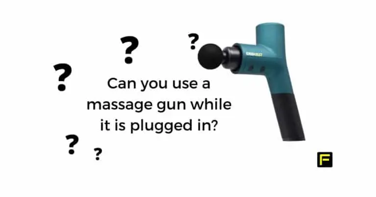 Can you use a massage gun while it is plugged in