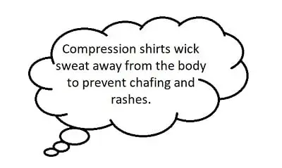 compression shirts wick sweat away from your body