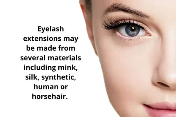 what are eyelash extensions made of