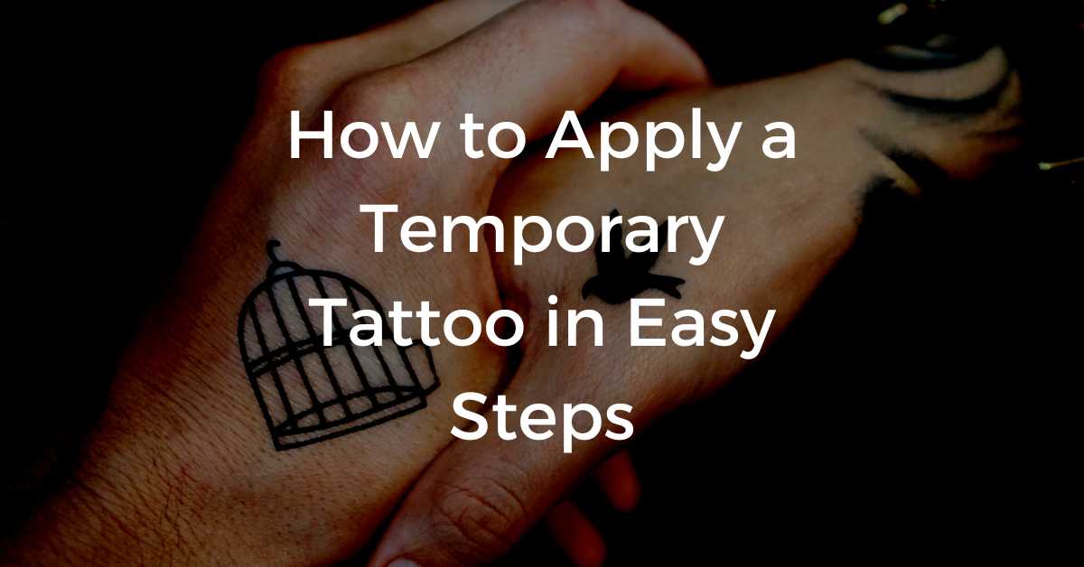 How To Apply A Temporary Tattoo | FitFab50