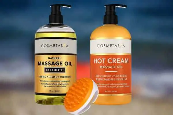 model using Cosmetasa Cellulite Massage Oil