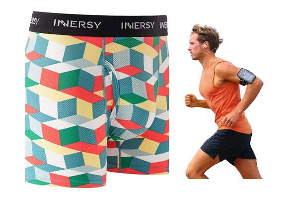 Runner wearing INNERSY Mesh Boxer Briefs 