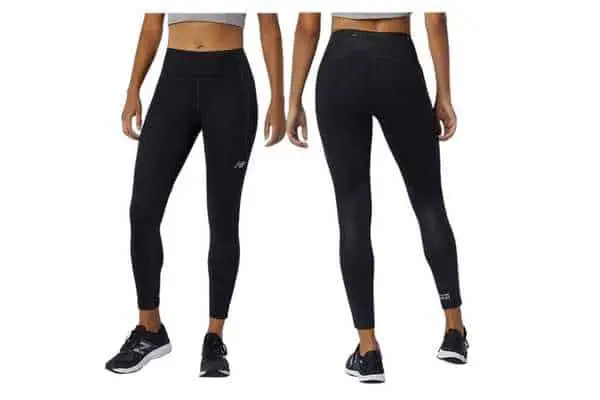 New Balance Women's Impact Run Heat Tights - model front and back