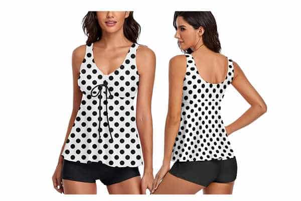 Omichic Modest Tankini Two Piece with Boyshorts