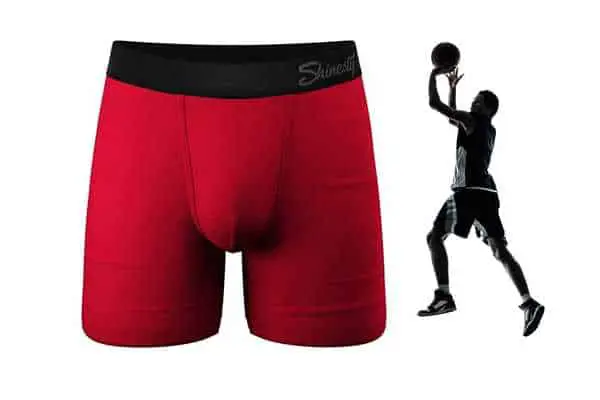 athlete wearing Shinesty Pouch Hammock Boxer Briefs