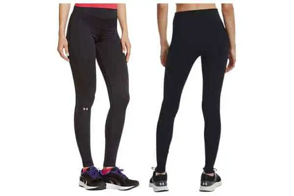 Runner wearing Under Armour ColdGear Compression Tights