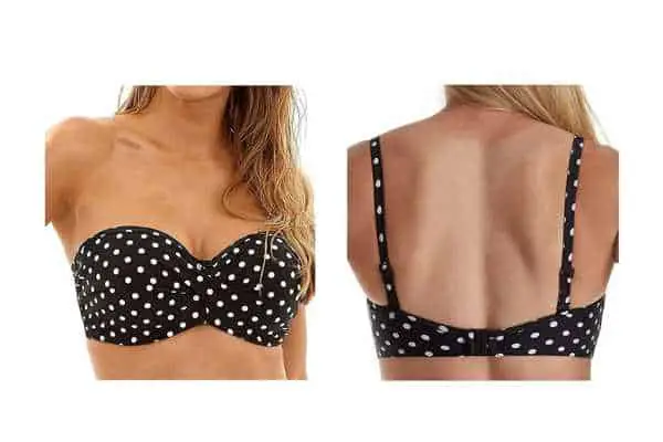 model wearing Panache Swim Anya Bandeau Strapless Swimsuit Bikini Top. Matching bottom is available separately.