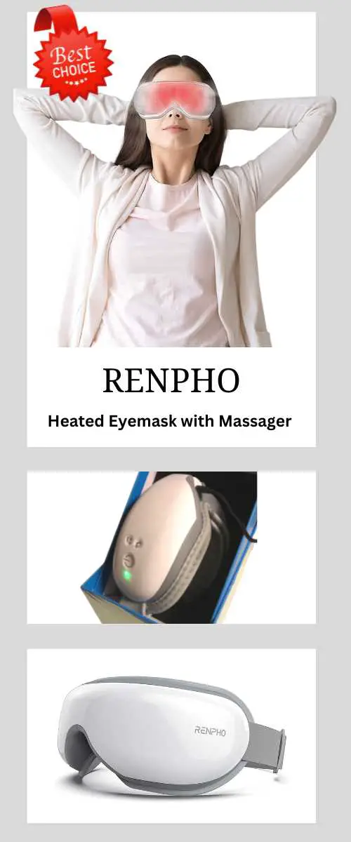 RENPHO heated eyemask with massager, built-in speakers and bluetooth capability
