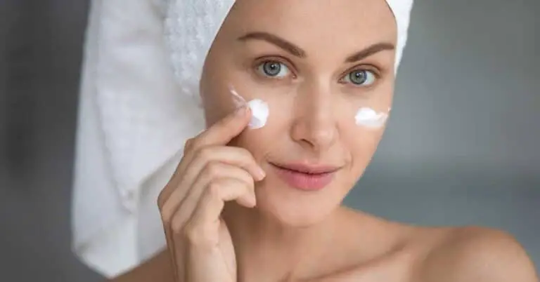 Model applying face lotion. Best Affordable Anti-Aging Creams