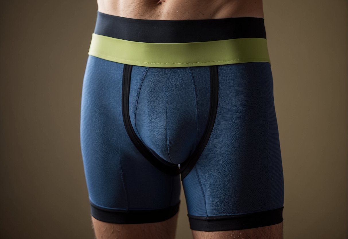 A jock strap and compression shorts lay side by side, showcasing their differences in design and purpose