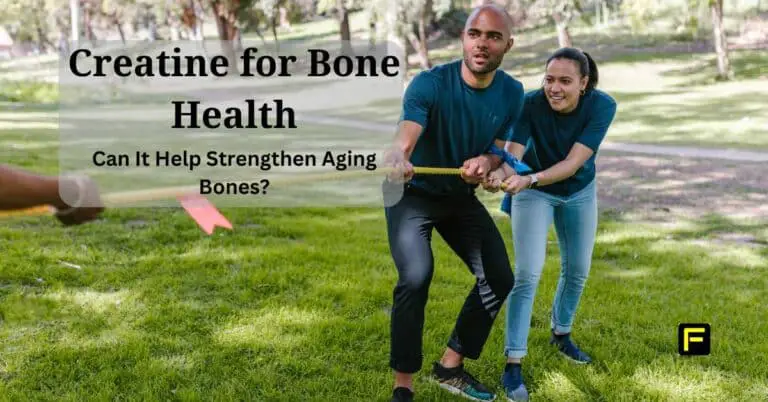 Man and woman engaged in a resistance training exercise outdoors, representing strength, mobility, and the benefits of creatine for bone health in maintaining strong bones and preventing age-related bone loss.