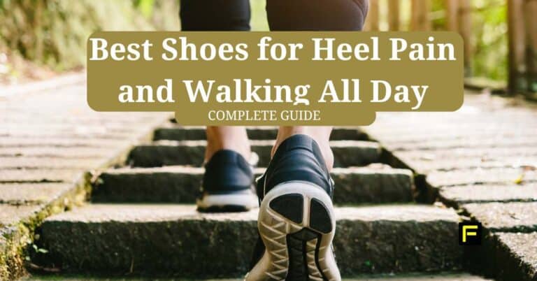 Walking on trail. Best Shoes for Heel Pain and Walking All Day.