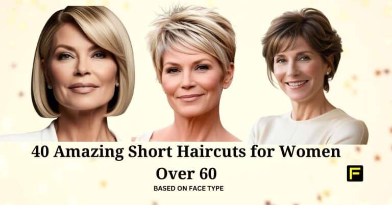 short haircuts for women over 60. featured image with 3 models with short hairstyles.