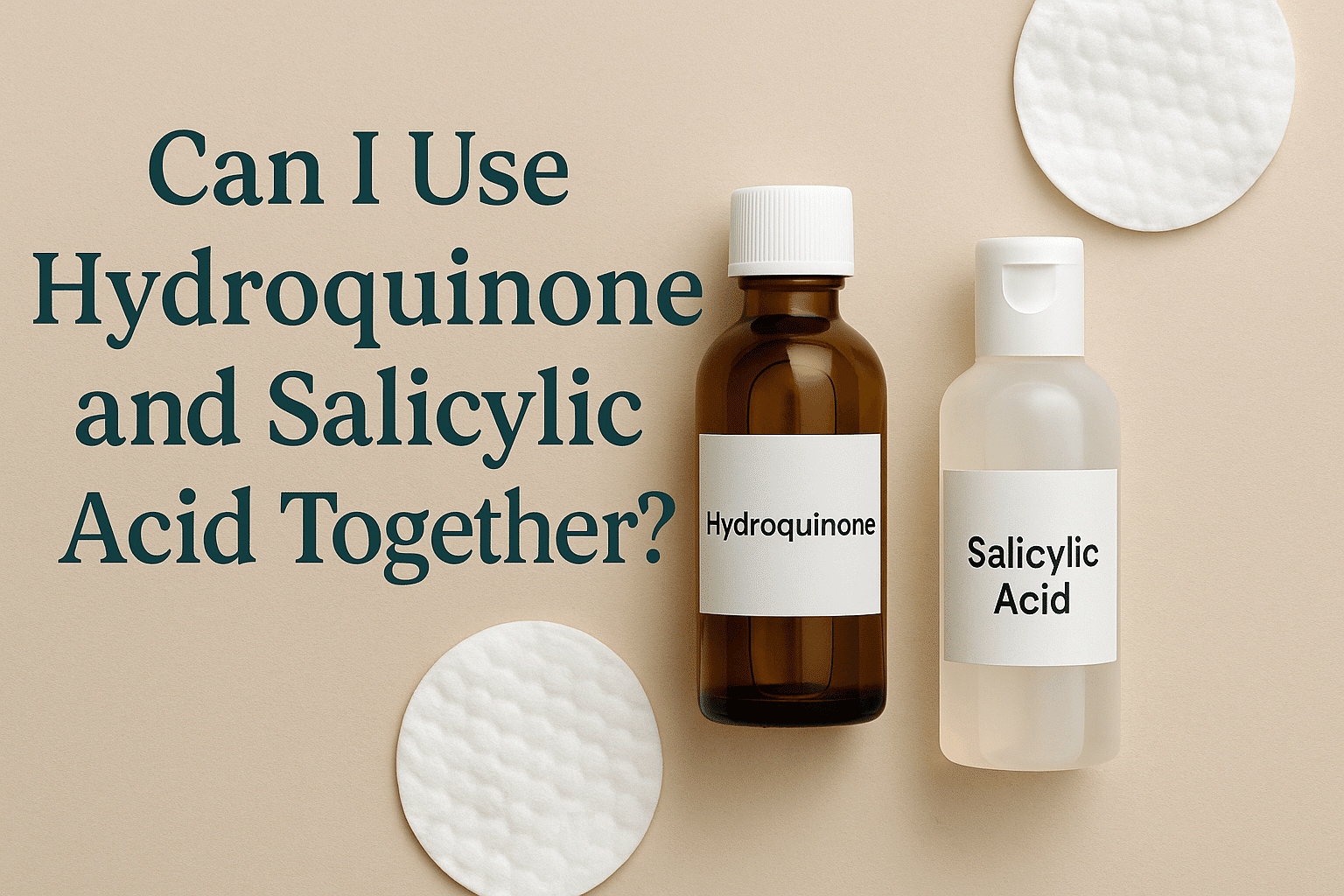 Can I Use Hydroquinone and Salicylic Acid Together? Featured image