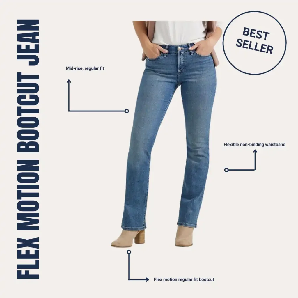 Model wearing  Lee Ultra Lux Comfort Jeans
