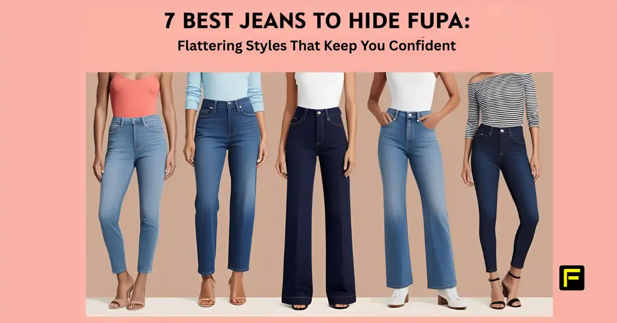 7 Best Jeans to Hide FUPA for women. Featured image