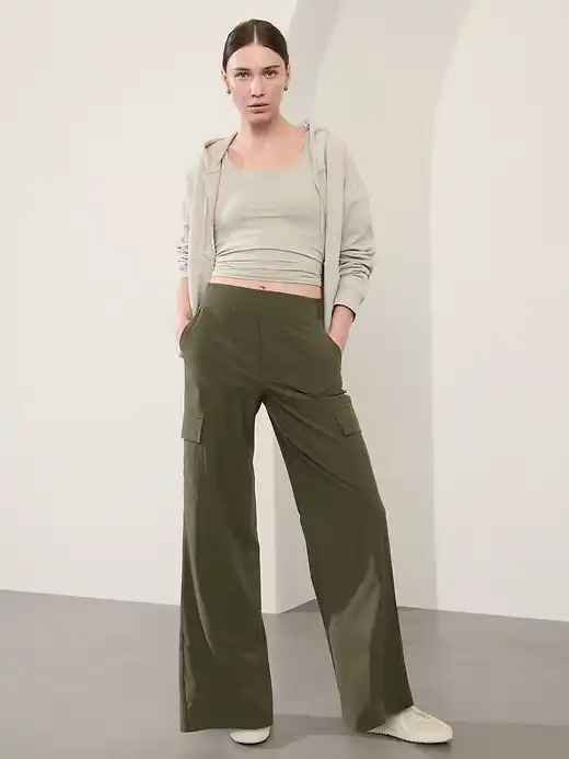 Best Wide Leg Pants for Women Over 50: Stylish, Comfortable, Flattering Options for 2025 12 Athleta Brooklyn Heights High Rise Cargo Pants