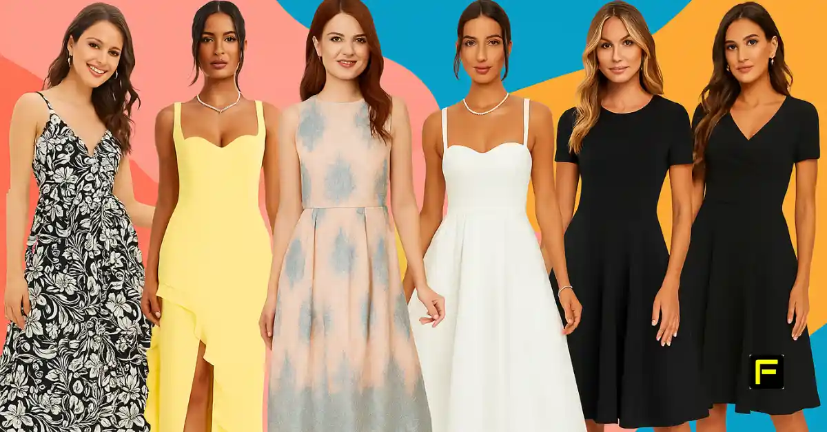Best Summer Wedding Guest Dresses for Women Over 50. Featured image.