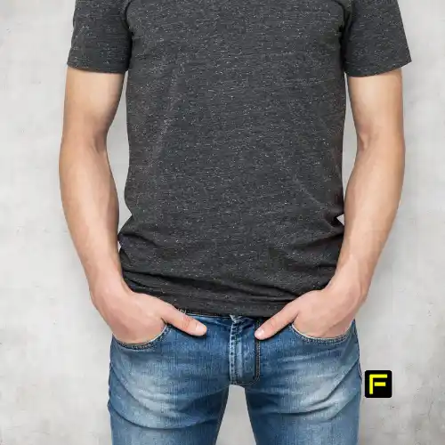 11 Best Jeans for Men with No Butt in 2025: Say Goodbye to Plumber's Crack 14 Model showcasing how to fix flat butt look with jeans.