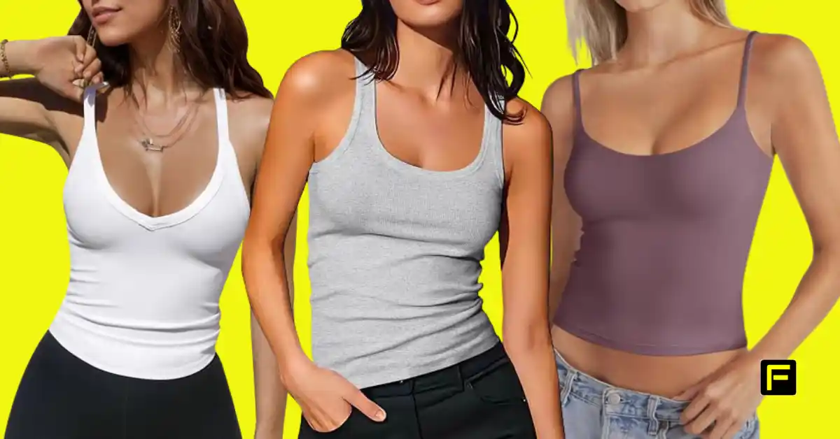 Best Rib Knit Tank Tops for Women Over 50. Featured image.