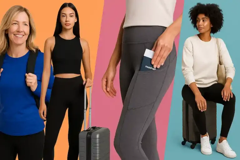 Best Leggings for Travel for Women over 50. Featured image