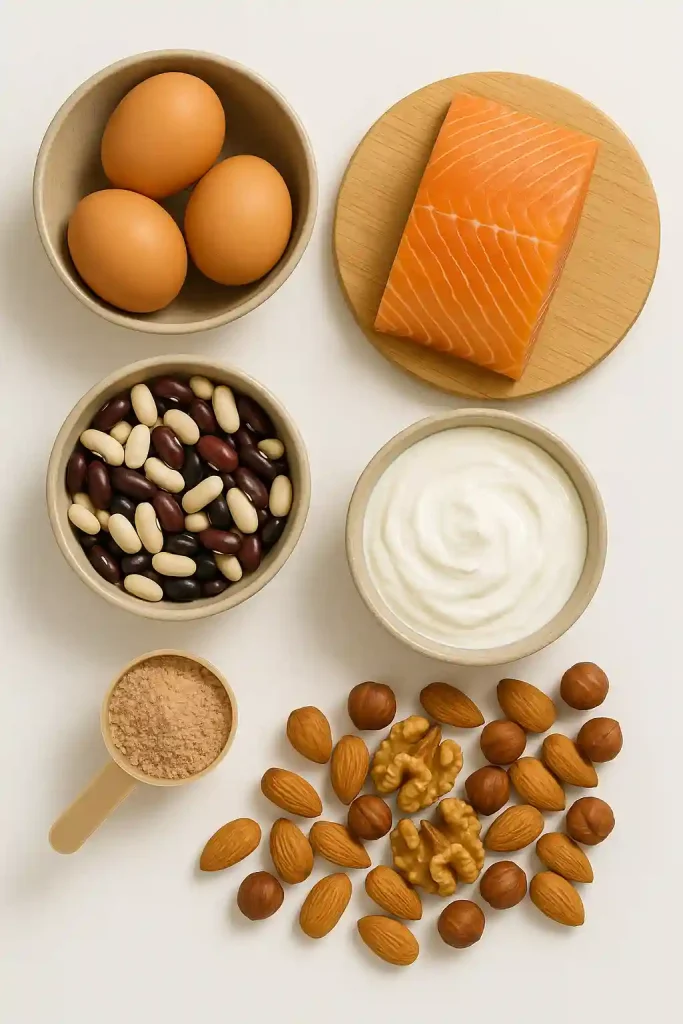 Muscle Loss Dementia: What Adults Over 50 Need to Know 7 High-protein foods for seniors including eggs, fish, beans, and yogurt to prevent muscle loss.