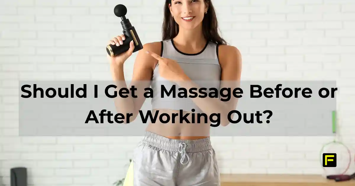 Should I Get a Massage Before or After Working Out. Featured image.