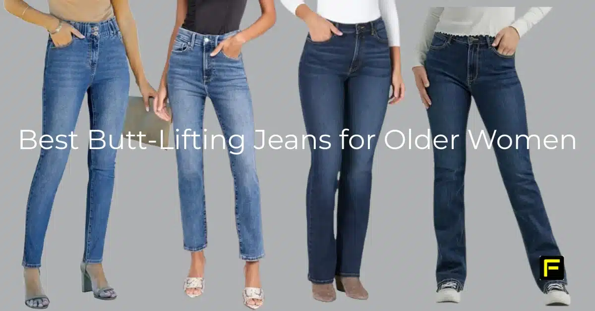 Best Butt-Lifting Jeans for Older Women. Featured image.