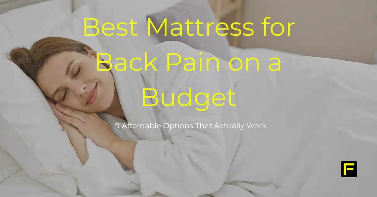 Best Mattress for Back Pain on a Budget. Featured image.