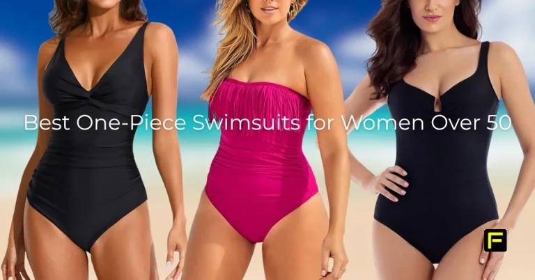 Best One-Piece Swimsuits for Women Over 50. Featured image.