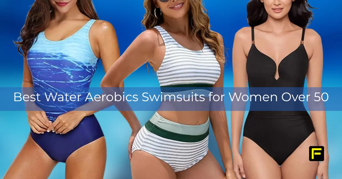 Best Water Aerobics Swimsuits for Women Over 50. Featured image.