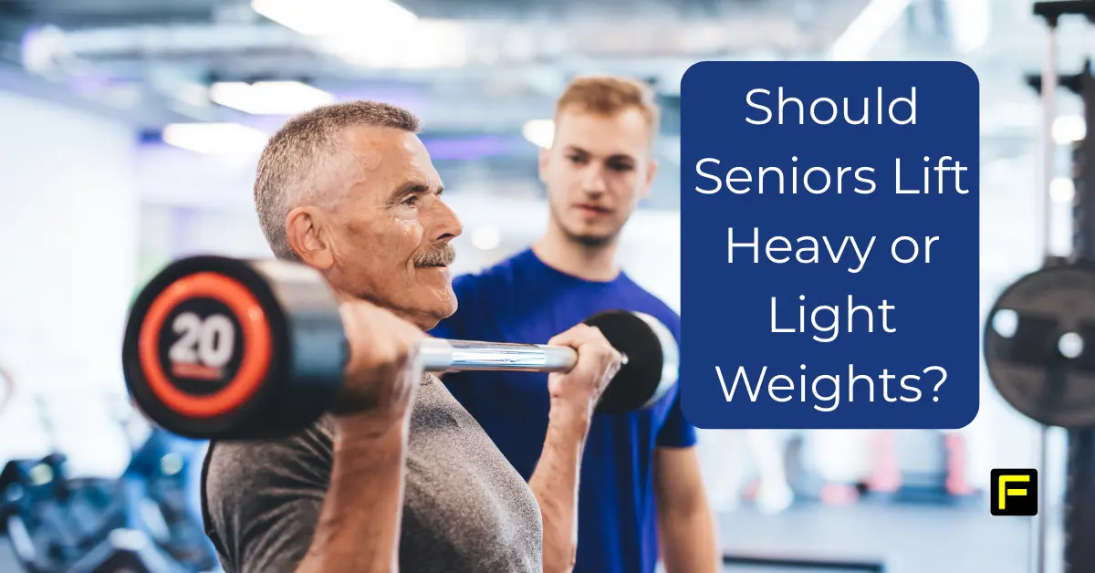 Should Seniors Lift Heavy or Light Weights? Featured image.